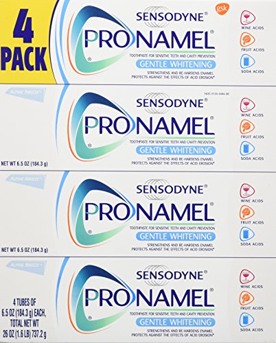 Sensodyne pronamel нежна паста за заби за заби 4 пакет/ 6,5 унца мрежа wt 26 унца