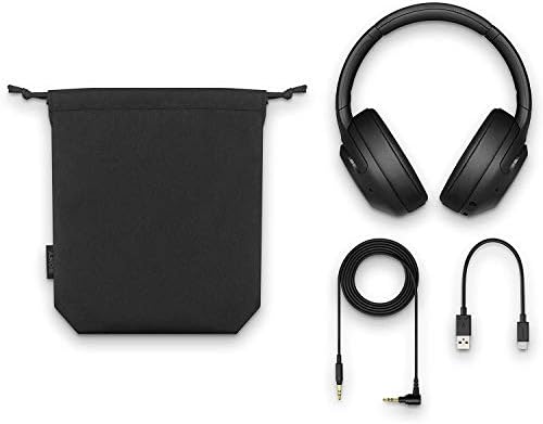 Sony WH900 h. Ушна Серија Безжична Бучава Преку Уво Поништување Слушалки Со Висока Резолуција Црна
