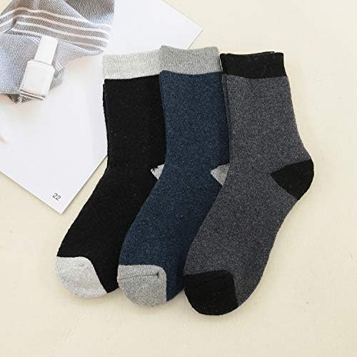 Зандо волна чорапи за жени топли зимски чорапи термички чорапи пријатни чорапи со екипа