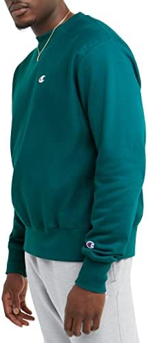 Шампионска машка обратна ткајачка џемпер за маички за мажи, најдобри џемпери на екипажот за мажи, в лого