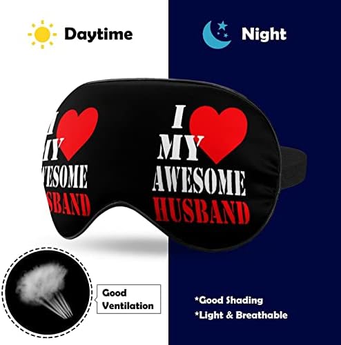 Го сакам мојот сопруг да печати маска за очите, блокирајќи ја маската за спиење со прилагодлива лента за работа за смена за спиење