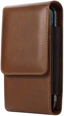 KFJBX двојна торбичка кожа паричник за мобилен телефон за мобилен телефон за појас