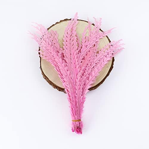 Zamihalaa - 20/50/100pcs обоена розова петелка опашка од пердуви соглава шема 35-40см свадбена забава занаетчиски занаети занаетчиски