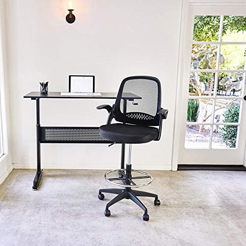 Подготвување стол висок канцелариски стол стол стол стол мрежа компјутерска столица прилагодлива висина со лумбална поддршка, превртете го вртливиот