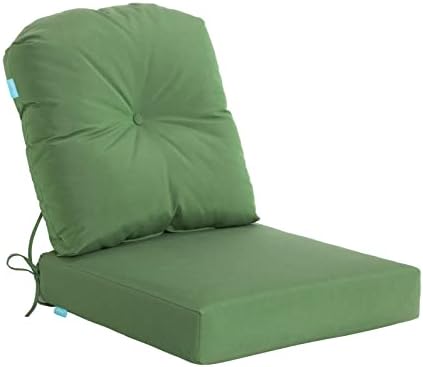 Qilloway на отворено/затворено перничиња за длабоки седишта за мебел за внатрешен двор, сет за столче за тревници 22 x 22 инчи 1 сет.