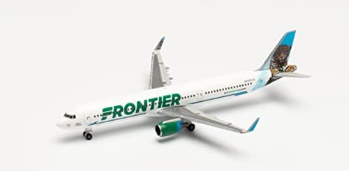 Херпа 535847 Frontier Airlines Airbus A321 Building Miniature Models Колекционерски, разнобојни, разнобојни