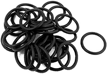 X-gree 30pcs 18mm x 1,9 mm гума о-прстени nbr отпорни на топлина запечатување прстен Громти црна (30 парчиња 18мм x 1,9мм О-прстени de goma nbr anillo de sellado resistente al callor ojales negro негро