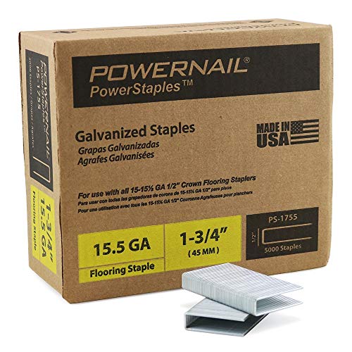 PowerNail PS1755 15.5 Мерач 1-3/4 инчи должина 1/2 инчи круна од дрвени предмети на подови