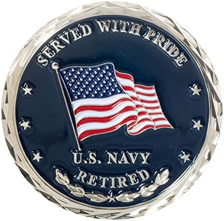 Американската Морнарица УСН Пензионираше Бејзбол Камо Капа И Служеше Со Гордост Предизвик Монета Пакет