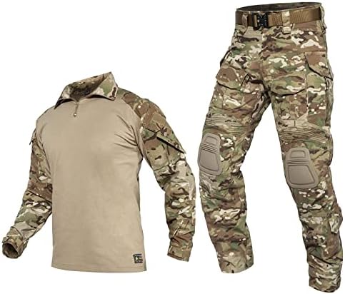Евхев Г3 Борба против воената облека постави тактички маскирна облека за лов на униформа макБаскет опрема со влошки на коленото за мажи