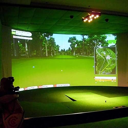 N/A симулатор за голф -топка за влијание на проекција на екранот затворен материјал за бела ткаенина за голф голф голф цел