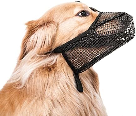 Муцката За Кучиња со Мека Мрежа нема Да Контактира Со Носот за Мали Средно Големи Кучиња, Овозможува Задишување и Пиење