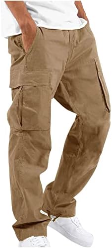 панталони за Пешачење лцепси За Мажи Опуштено Вклопување Плус Големина Мулти-Џебни Надворешни Панталони Лесни Сафари Панталони За Риболов