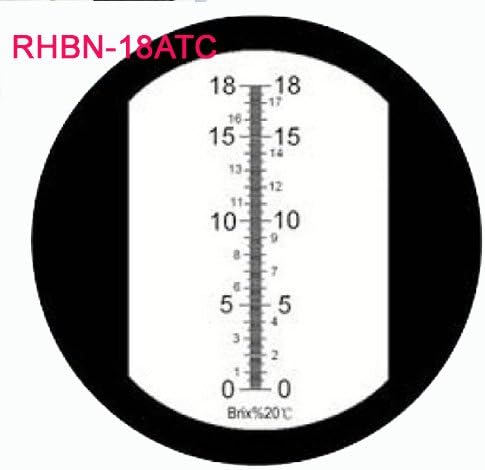 Sinotech Hand Held Brix Refractometer RHBN-18ATC Вграден копче за калибрација 6 п.п.