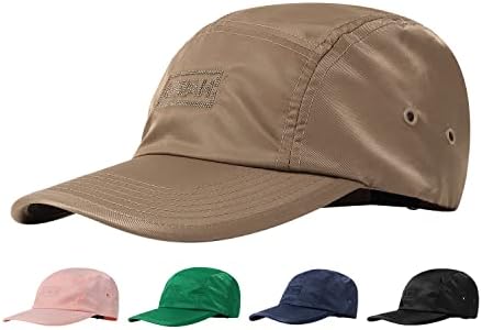 CROGO машки 5 панели капа водоотпорен бејзбол капи upf50+ трчање капа бргу суви спортови капи за ладење топка капа за тениски голф