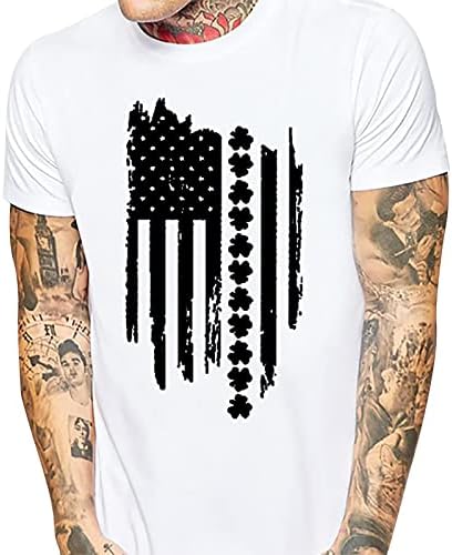 2023 година Нова машка графичка маица уметност четка стилска машка маица Денот на независноста комеморативна маица Д голема висока