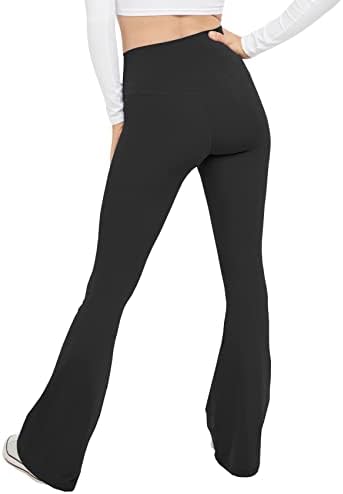 Layogas женски обични подигања јога панталони против кросовер со високи половини со трепет панталони за тренери