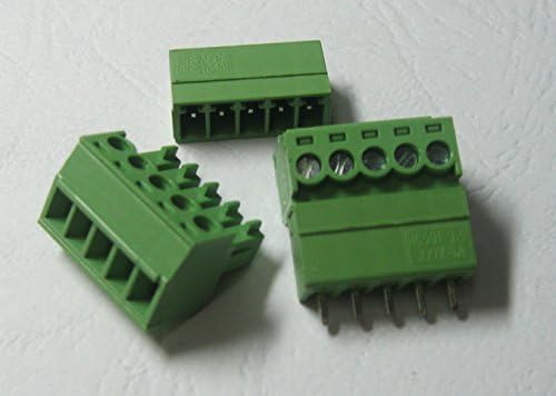 15 компјутери директно-пин 5pin/начин на теренот 3,81мм завртка за завртки на завртката блок конектор за зелена боја со пин со пин