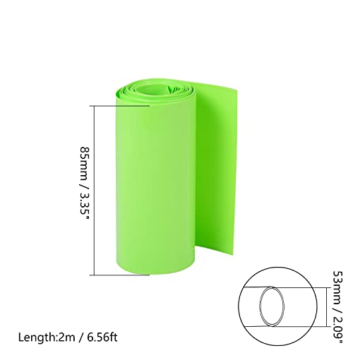Bettomshin 1pcs 3,35 инчи рамен ширина на батеријата топлина за намалување на цевката DIY батерија PVC топлина за намалување на цевката за завиткување