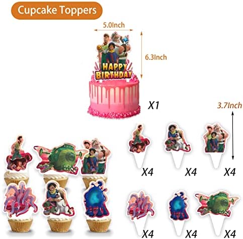 Чудни Светски Топери За Торта Топери ЗА Кекси 25 ПАРЧИЊА Јапонски Украси За Роденден Со Аниме Среќна Роденденска Забава Материјали Украси