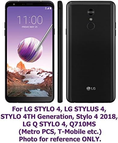 ЗА LG Stylo 4, LG Pyllus 4, LG Q Stylo 4 2018 [Четирислојна Заштита] Тешки Бранител Футрола Оклоп Случај Со Вграден Заштитник На Екранот