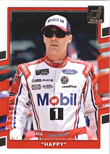 2018 година Варијација на трки на Донус 34 Кевин Харвик Среќен официјален картички за трговија NASCAR произведена од Панини Америка