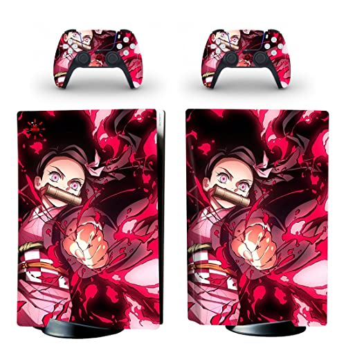 За PS4 Нормално - Аниме демонот Киметсу убиец и без Јаиба Танџиро Незуко Зенитсу Аказа Ренгуку Иносуке PS4 или PS5 налепница за кожа за PlayStation 4 или 5 Конзола и контролори