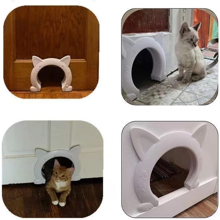 Внатрешна врата за внатрешни работи за миленичиња за миленичиња за мачки во форма на мачка во форма на мачка порта, се вклопува во мебелот
