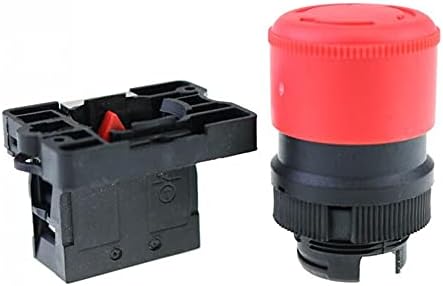 Nunomo 22mm NC Red Inteact Push Switch Switch+NC AC660V/10A XB2-BS542