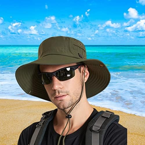 Jtjfit Машка буни сонце капаче Сонцер кофа капа за риболов со 2 парчиња УВ заштита за кампување за градинарство за пешачење во плажа