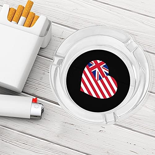 Државно знаме на Хаваи Срцето цигари пушачи стаклени пепелници за пепел за таблета за домашни таблети