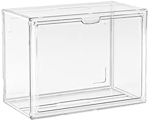 Amlesso Clear Display Case Case Pushy Pushy Passefof Cube Cube Организатор за приказ на решетката за полици за колекционерски минијатурни