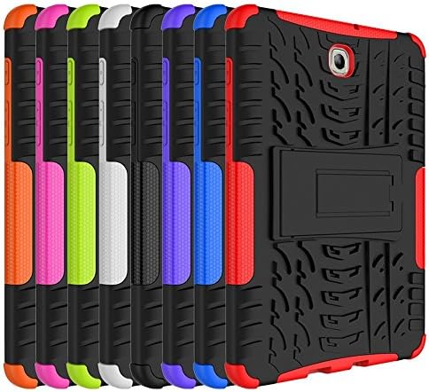 Dway Armor Case Tab S2 8.0 T710 Хибриден дизајн со Stand Faste Caste Dimentable Shell Shell Protective Shell Thard Back Cover Cover за Samsung