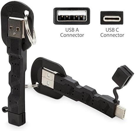Infinix Забелешка 8i Кабел, boxwave® [USB Тип-C Привезок Полнач] Клуч Прстен 3.1 ТИП C USB Кабел За Infinix Забелешка 8i-Џет Црна