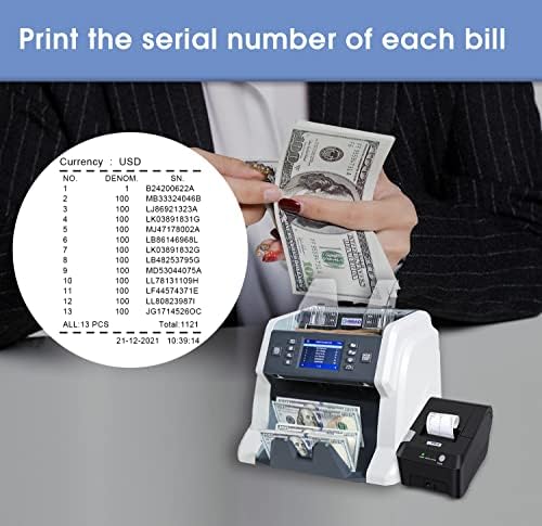 RIBAO THERMAL POS печатач за прием на печатач Поврзете се BC-55 BC-40 BCS-160 Mixed Bill Money Counter & Coin Sorter 58mm RS232 CashBox Интерфејс