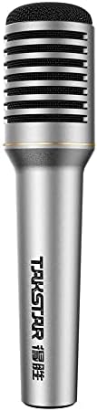 Takstar TA-68 Вокален микрофон, Cardioid XLR PRO Dynamic Dynamic Mic за подкастинг во студиско студио, емитувано микрофон со кертриџ