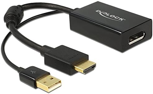 Повпаѓајте го кабелот HDMI-A MALE за прикажување на адаптер за кабел 1.2 црна боја