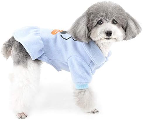 Зунеа мало кучиња фустан Зимско топло кученце облека мека памучна џемпер палто милениче девојче здолниште Доги скокач трикотажа за ладно