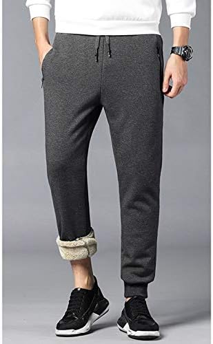 Јооку Менс зимски топло шерпа наредени активен термички џогер руно џемпери пантолони пантолони