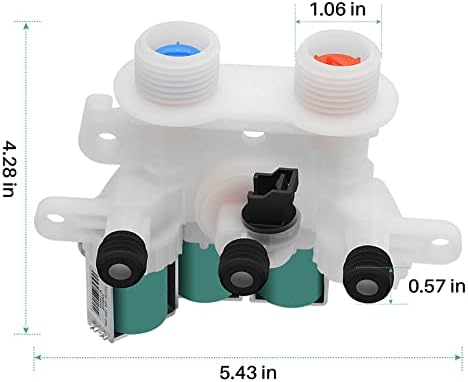 W11096268 W11220230 Вентил за вметнување на вода за миење садови за миење садови за миење садови за Whirlpool Maytag ги заменува