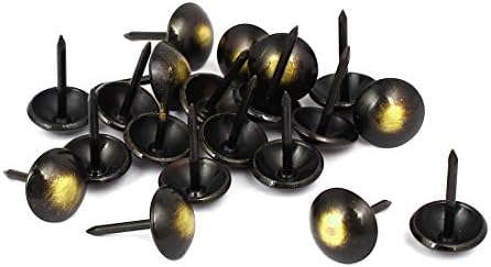 Аексит кожен тросед нокти, завртки и сврзувачки елементи за реновирање на главата за реновирање на главата, црн бронзен тон 11мм