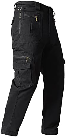 Зефотим карго мотоцикл панталони мажи тенок вклопат модни обични тактички дневнички тренинзи за пешачење панталони повеќе џебови