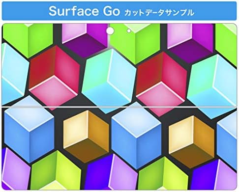 Декларална покривка на igsticker за Microsoft Surface Go/Go 2 Ultra Thin Protective Tode Skins Skins 000465 Bubble Rainbow