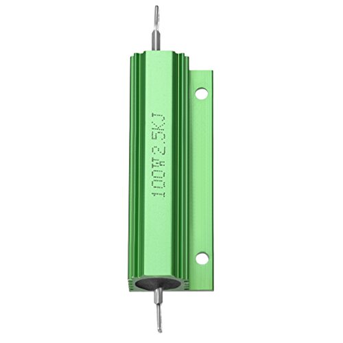 UXCELL® 2 PCS Aluminum Case отпорник 100W 2,5K Ohm Wirewound Green за LED замена на конверторот 100W 2.5K RJ