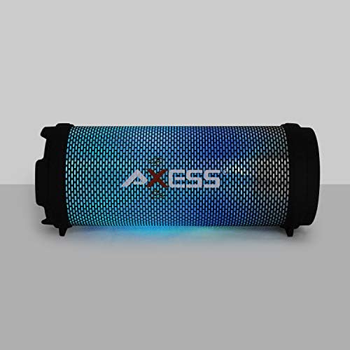 Axess SPBL1043 мини преносен Bluetooth hi-fi Bluetooth звучник со танцувачки LED светла, розова