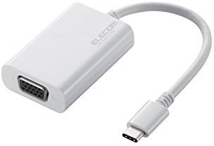 Elecom USB Type-C до VGA Адаптер за конверзија на видео за Apple [бело] AD-APCVGAWH
