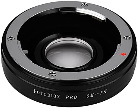 Адаптер за монтирање на леќи Fotodiox Pro, селективен леќа од 35мм Олимп Зуико до адаптер за монтирање на фотоапаратот Пентакс, Ом-ПК