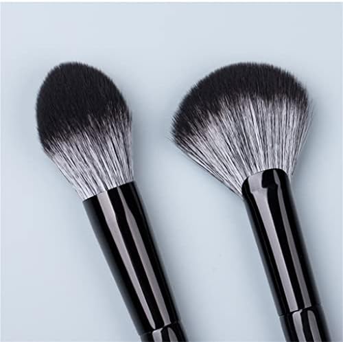 Козметичка четка LXXSH-црна сребрена серија за коса меки четки-бегство и професионална алатка за убавина, изработувајте пенкало (боја: