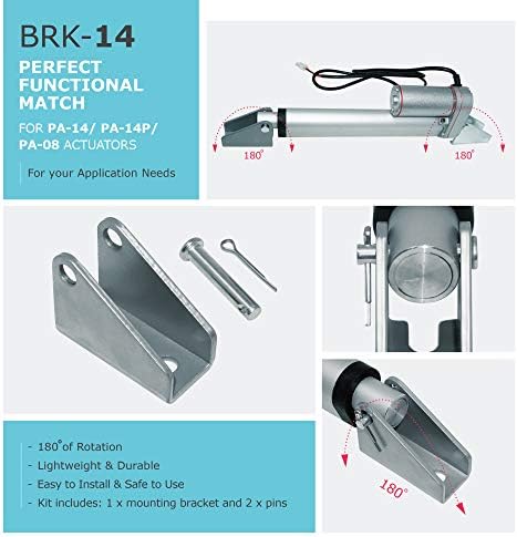 Поставување на држачи за монтирање BRK-12 за линеарни активирачи | Направено од челик | Може да се користи со прогресивни автоматизации