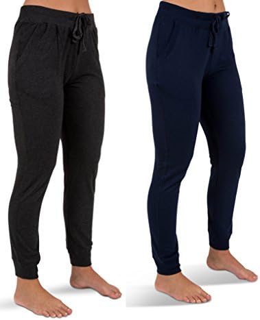 Секси основи на женски 2 пакувања јога активна облека џогер capri исечени потни панталони